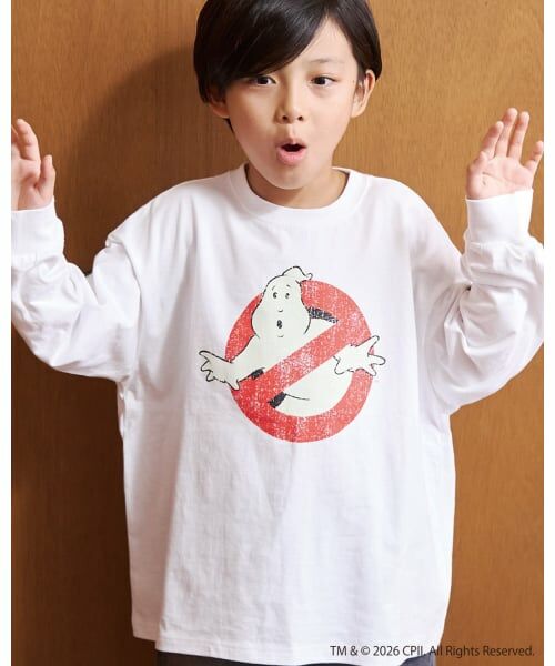 b・ROOM / ビールーム Tシャツ | 【ゴーストバスターズ】ロゴ蓄光長袖Tシャツ【子供服】【キッズ】【男の子】 | 詳細7