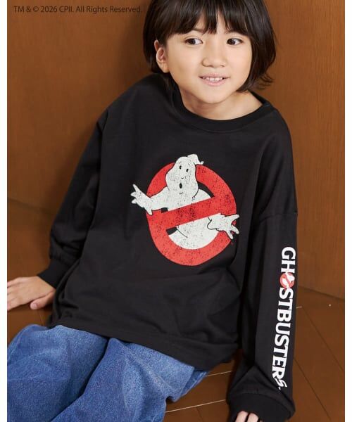 b・ROOM / ビールーム Tシャツ | 【ゴーストバスターズ】ロゴ蓄光長袖Tシャツ【子供服】【キッズ】【男の子】 | 詳細8