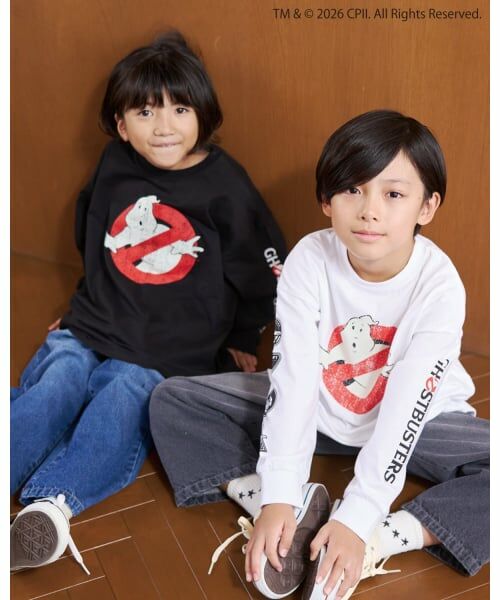 b・ROOM / ビールーム Tシャツ | 【ゴーストバスターズ】ロゴ蓄光長袖Tシャツ【子供服】【キッズ】【男の子】 | 詳細9