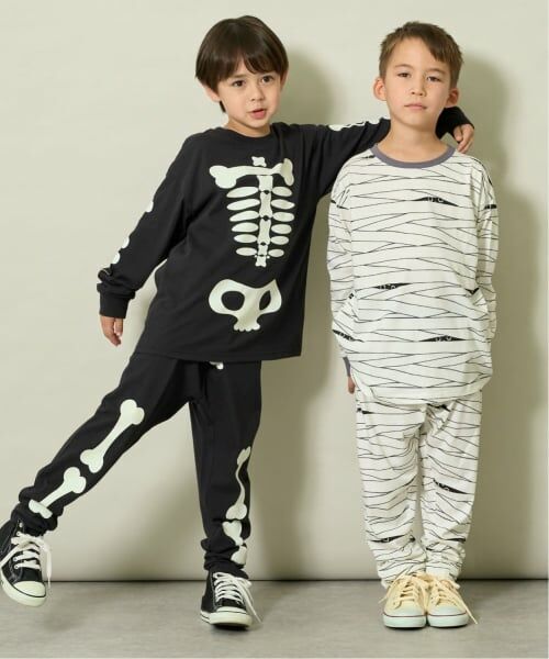 b・ROOM / ビールーム その他トップス | 【ハロウィン】【蓄光】【ムテキ天竺】ほねほね・ミイラアソートセットアップ | 詳細7
