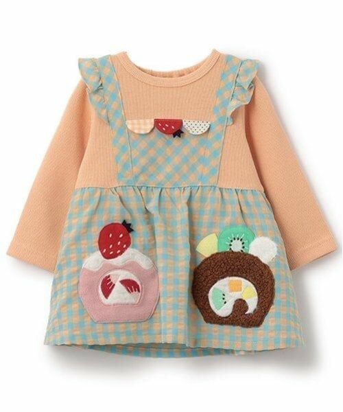 baby Cheer / ベイビーチアー その他トップス | ロールケーキチュニック（ライト オレンジ）