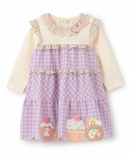 baby Cheer / ベイビーチアー ミニ丈・ひざ丈ワンピース | ロールケーキワンピース（ピンク）