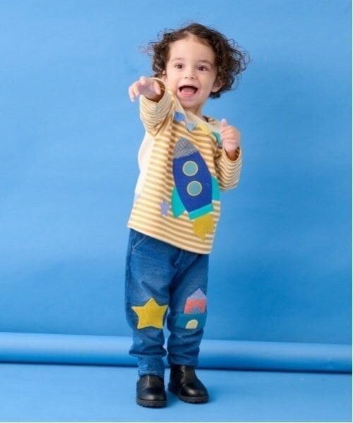 baby Cheer / ベイビーチアー その他パンツ | おうちニットデニムパンツ | 詳細11