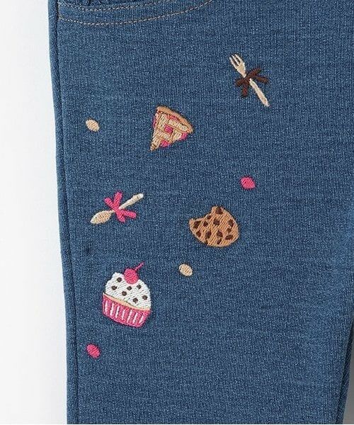 baby Cheer / ベイビーチアー その他パンツ | スイーツ刺しゅうニットデニムパンツ | 詳細4