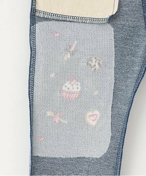 baby Cheer / ベイビーチアー その他パンツ | スイーツ刺しゅうニットデニムパンツ | 詳細7