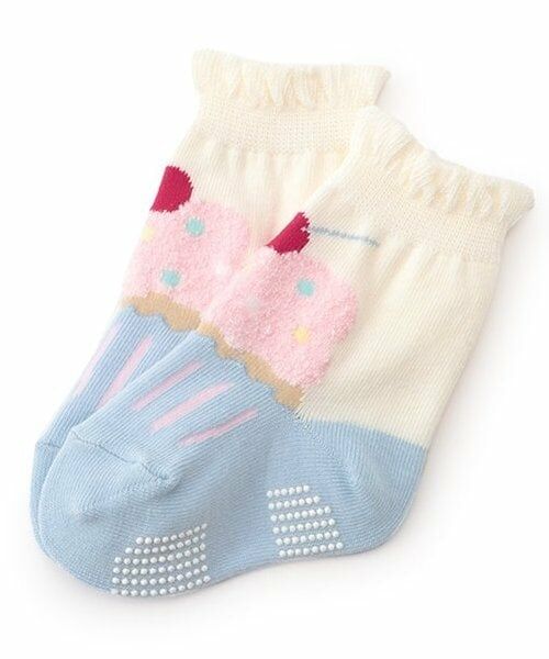 baby Cheer / ベイビーチアー ソックス | カップケーキクルーソックス（ECRU(キナリ)）