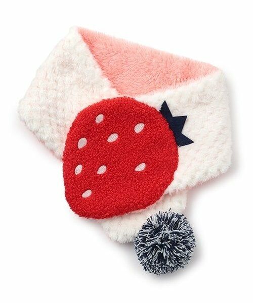 baby Cheer / ベイビーチアー マフラー・ショール・スヌード・ストール | いちごマフラー（赤）