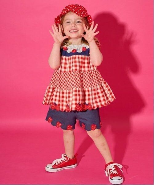 baby Cheer / ベイビーチアー ショート・ハーフ・半端丈パンツ | いちごショートパンツ（紺）