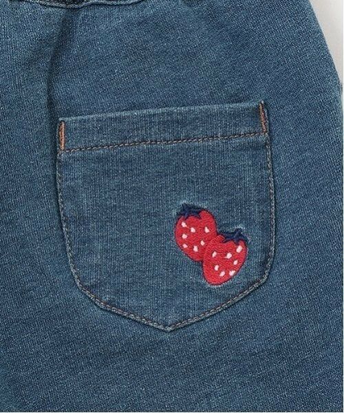 baby Cheer / ベイビーチアー ショート・ハーフ・半端丈パンツ | いちごニットデニムパンツ | 詳細6