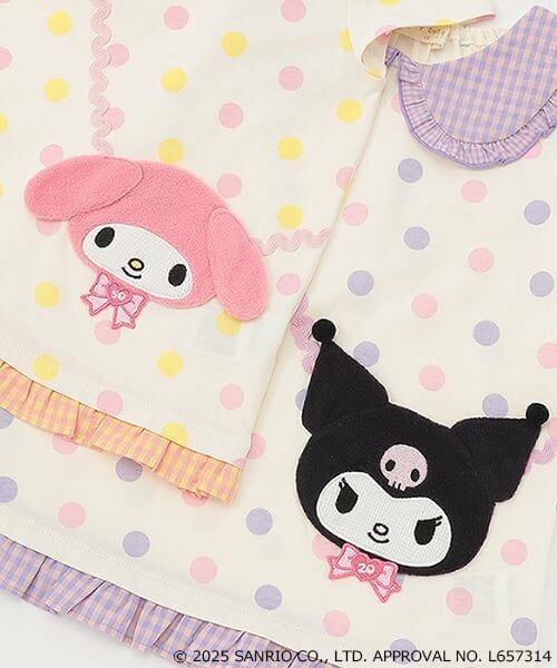 baby Cheer / ベイビーチアー Tシャツ | 【MY MELODY／KUROMI】ポシェットTシャツ | 詳細5