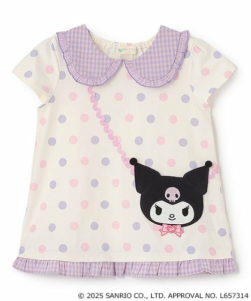 baby Cheer / ベイビーチアー Tシャツ | 【MY MELODY／KUROMI】ポシェットTシャツ（ラベンダー）