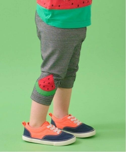 baby Cheer / ベイビーチアー レギンス・スパッツ | フルーツ7分丈レギンス（黒）
