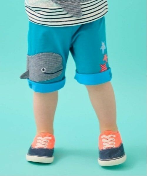 baby Cheer / ベイビーチアー ショート・ハーフ・半端丈パンツ | クジラハーフパンツ(ターコ)
