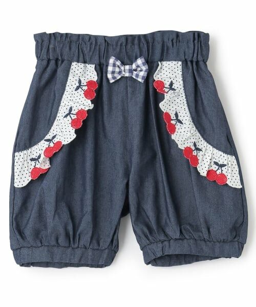 baby Cheer / ベイビーチアー その他パンツ | さくらんぼショートパンツ（紺）
