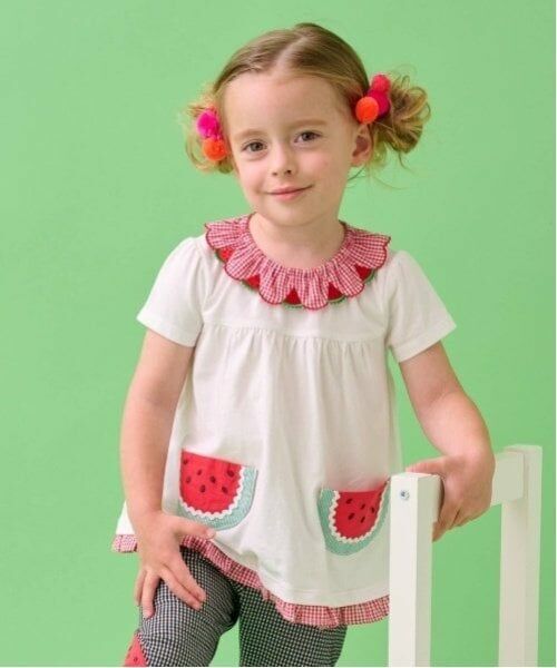 baby Cheer / ベイビーチアー その他トップス | フルーツポケットチュニック（オフ ホワイト）