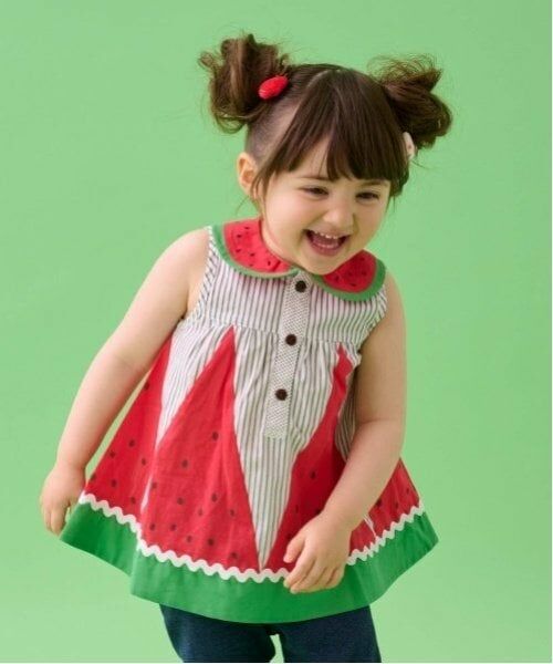 baby Cheer / ベイビーチアー その他トップス | スイカチュニック（赤）