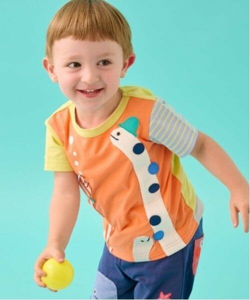 baby Cheer / ベイビーチアー Tシャツ | チンアナゴTシャツ（オレンジ）