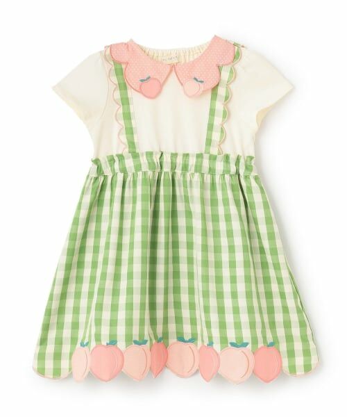 baby Cheer / ベイビーチアー ミニ丈・ひざ丈ワンピース | ももワンピース（ライト グリーン）