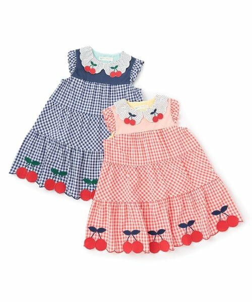baby Cheer / ベイビーチアー ミニ丈・ひざ丈ワンピース | さくらんぼチェックワンピース | 詳細7