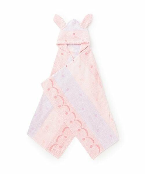 baby Cheer / ベイビーチアー タオル | ☆無撚糸タオルバスポンチョ（ピンク）