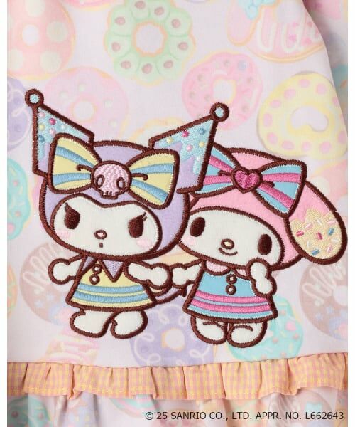 baby Cheer / ベイビーチアー ミニ丈・ひざ丈ワンピース | 【マイメロディ/クロミ】ドーナツワンピース | 詳細4