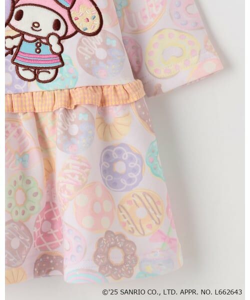baby Cheer / ベイビーチアー ミニ丈・ひざ丈ワンピース | 【マイメロディ/クロミ】ドーナツワンピース | 詳細7