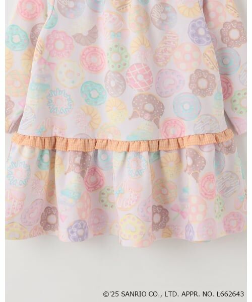 baby Cheer / ベイビーチアー ミニ丈・ひざ丈ワンピース | 【マイメロディ/クロミ】ドーナツワンピース | 詳細8