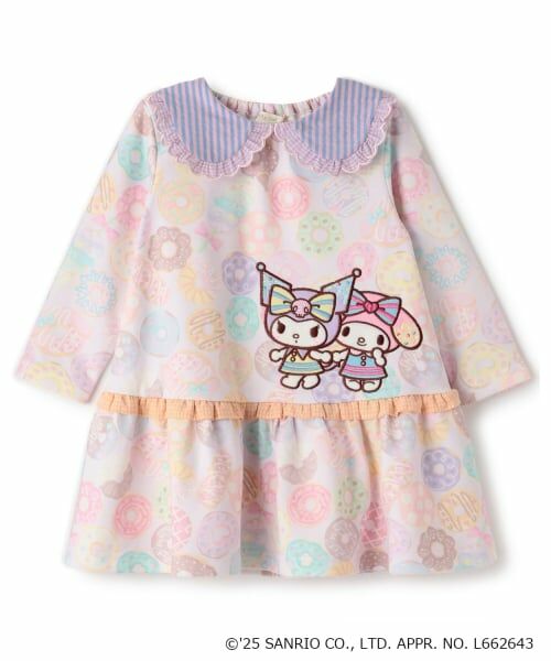 baby Cheer / ベイビーチアー ミニ丈・ひざ丈ワンピース | 【マイメロディ/クロミ】ドーナツワンピース（ピンク）