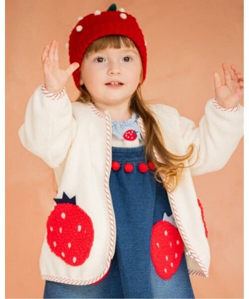baby Cheer / ベイビーチアー ブルゾン | イチゴポケットブルゾン（ECRU(キナリ)）