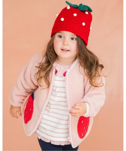 baby Cheer / ベイビーチアー ブルゾン | イチゴポケットブルゾン（ピンク）