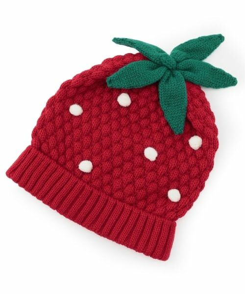 baby Cheer / ベイビーチアー ニットキャップ | イチゴ帽子 | 詳細1
