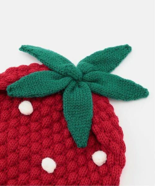 baby Cheer / ベイビーチアー ニットキャップ | イチゴ帽子 | 詳細3