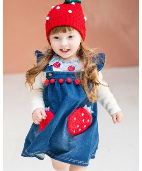 baby Cheer / ベイビーチアー ニットキャップ | イチゴ帽子 | 詳細6