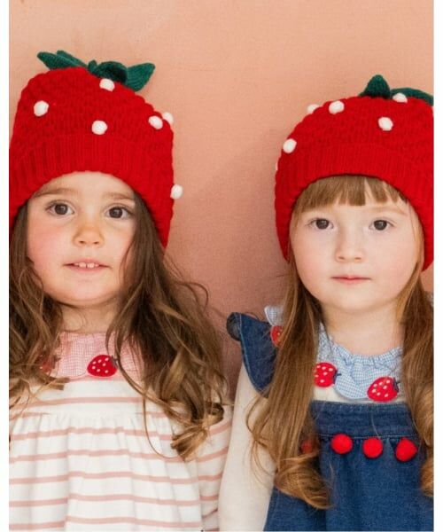 baby Cheer / ベイビーチアー ニットキャップ | イチゴ帽子 | 詳細7