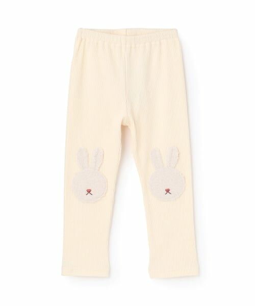 baby Cheer / ベイビーチアー レギンス・スパッツ | うさぎレギンス（ECRU(キナリ)）