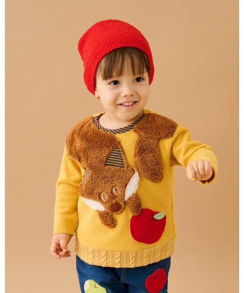 baby Cheer / ベイビーチアー スウェット | キツネトレーナー（カラシ）