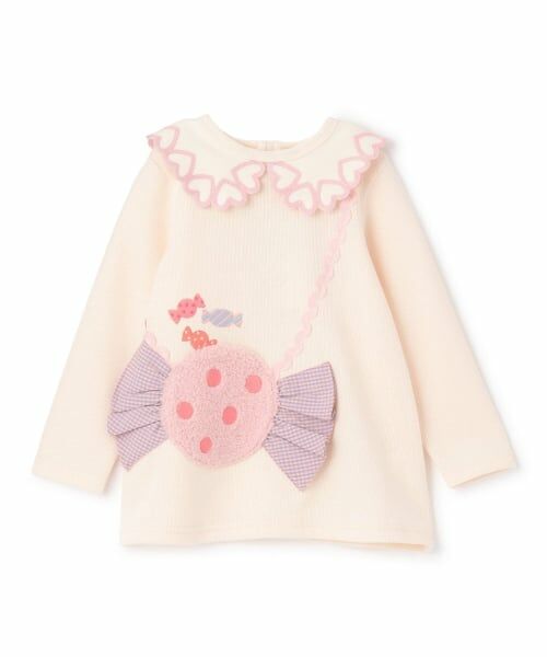 baby Cheer / ベイビーチアー スウェット | キャンディポシェットトレーナー（ECRU(キナリ)）