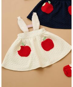 baby Cheer / ベイビーチアー ミニ丈・ひざ丈ワンピース | りんごポケットジャンパースカート