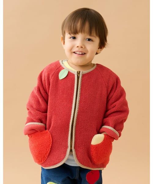 baby Cheer / ベイビーチアー ブルゾン | りんごポケットブルゾン（赤）
