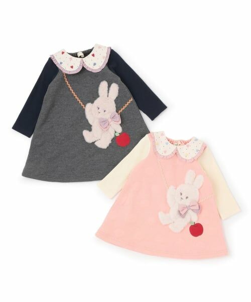 baby Cheer / ベイビーチアー ミニ丈・ひざ丈ワンピース | うさぎポシェットワンピース | 詳細8