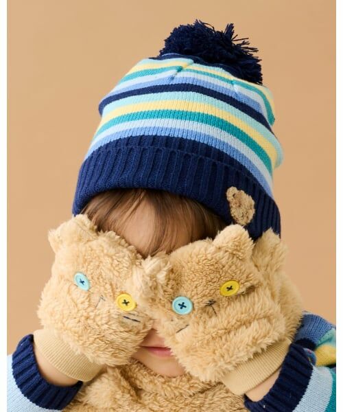 baby Cheer / ベイビーチアー 手袋 | ねこミトン（ベージュ）