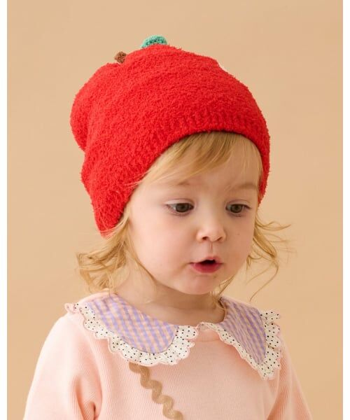 baby Cheer / ベイビーチアー ニットキャップ | りんご帽子（赤）