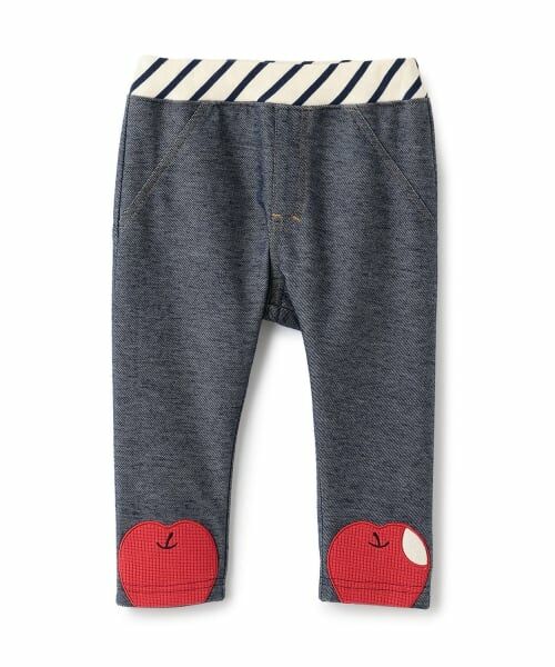baby Cheer / ベイビーチアー その他パンツ | Girlsニットデニムパンツ（紺）