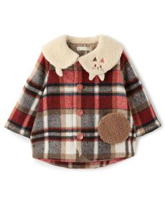 baby Cheer / ベイビーチアー その他アウター | ネコ衿チェックコート