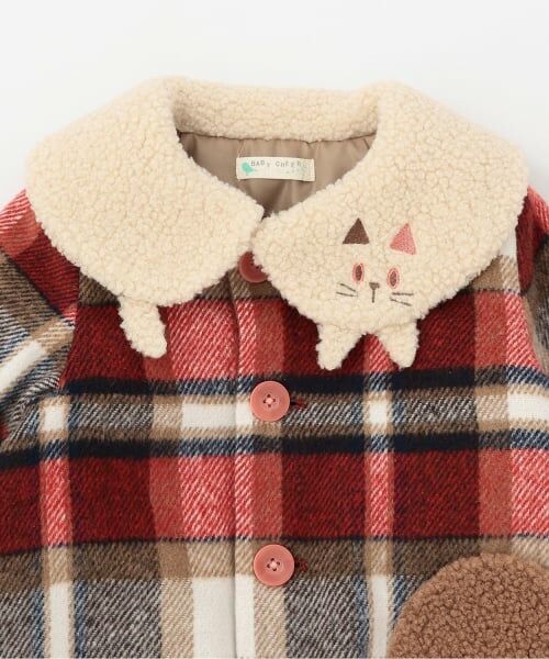 baby Cheer / ベイビーチアー その他アウター | ネコ衿チェックコート | 詳細2