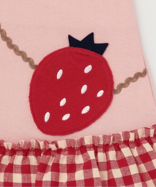 baby Cheer / ベイビーチアー ミニ丈・ひざ丈ワンピース | イチゴジャンパースカート | 詳細5