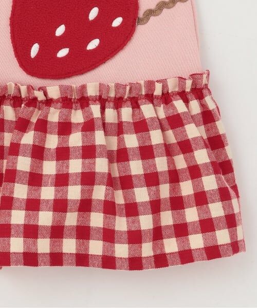 baby Cheer / ベイビーチアー ミニ丈・ひざ丈ワンピース | イチゴジャンパースカート | 詳細6