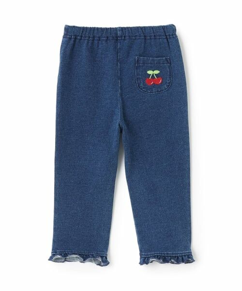 baby Cheer / ベイビーチアー その他パンツ | さくらんぼニットデニムパンツ | 詳細1