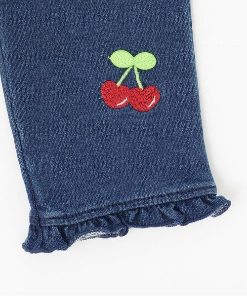 baby Cheer / ベイビーチアー その他パンツ | さくらんぼニットデニムパンツ | 詳細3