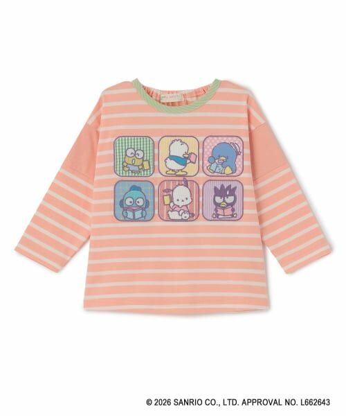 baby Cheer / ベイビーチアー Tシャツ | 【はぴだんぶい】長袖Tシャツ（ピーチ）